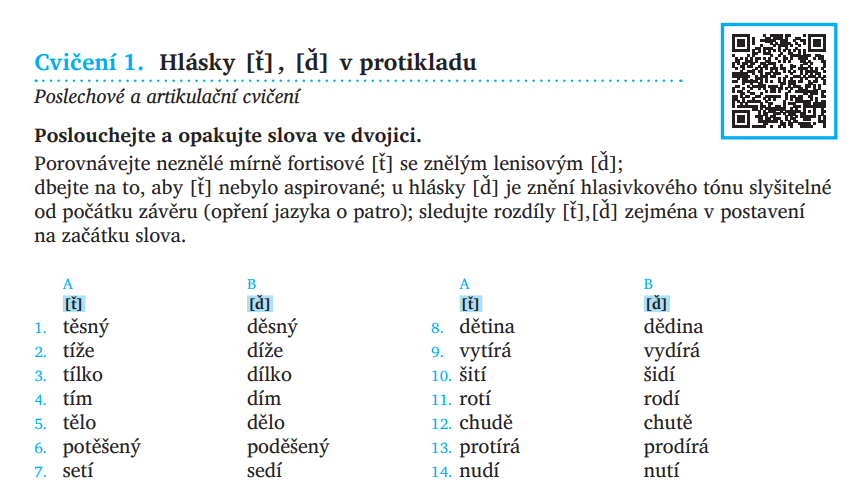 Výslovnost Spisovné češtiny Cvičení Pro Cizince Proczefor Pronunciation Of Czech For Foreigners